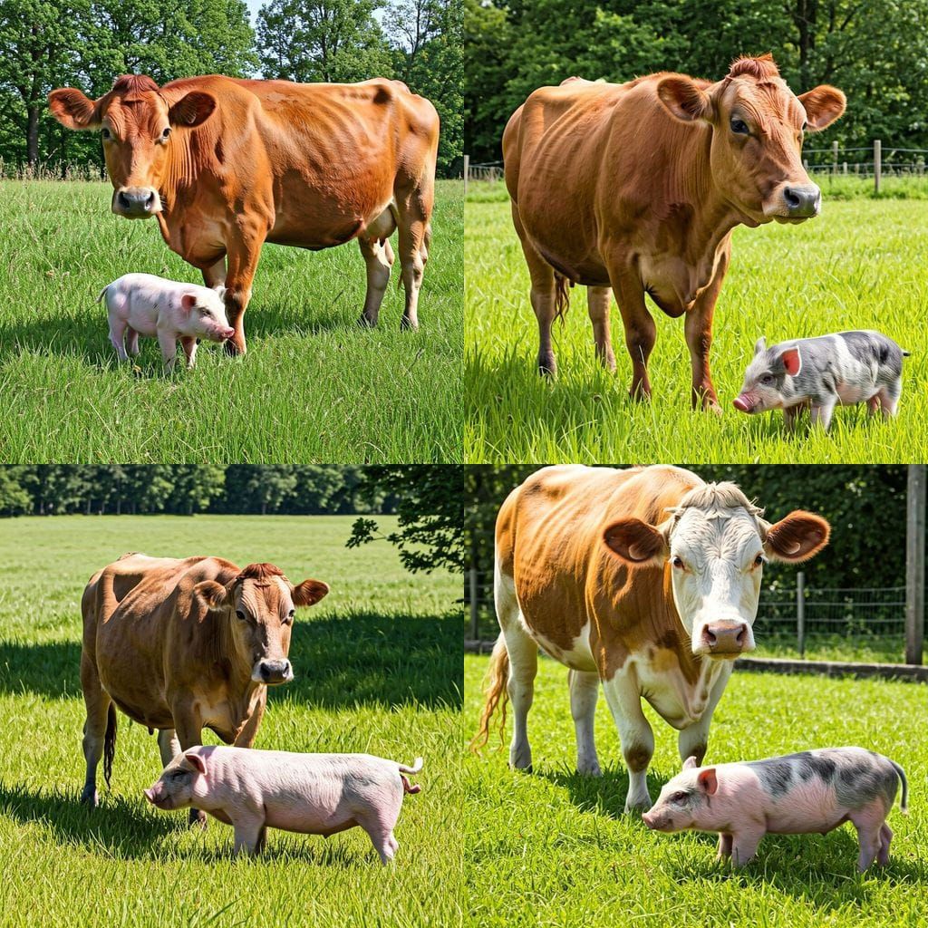 Cow and Piglet: An Unlikely Friendship