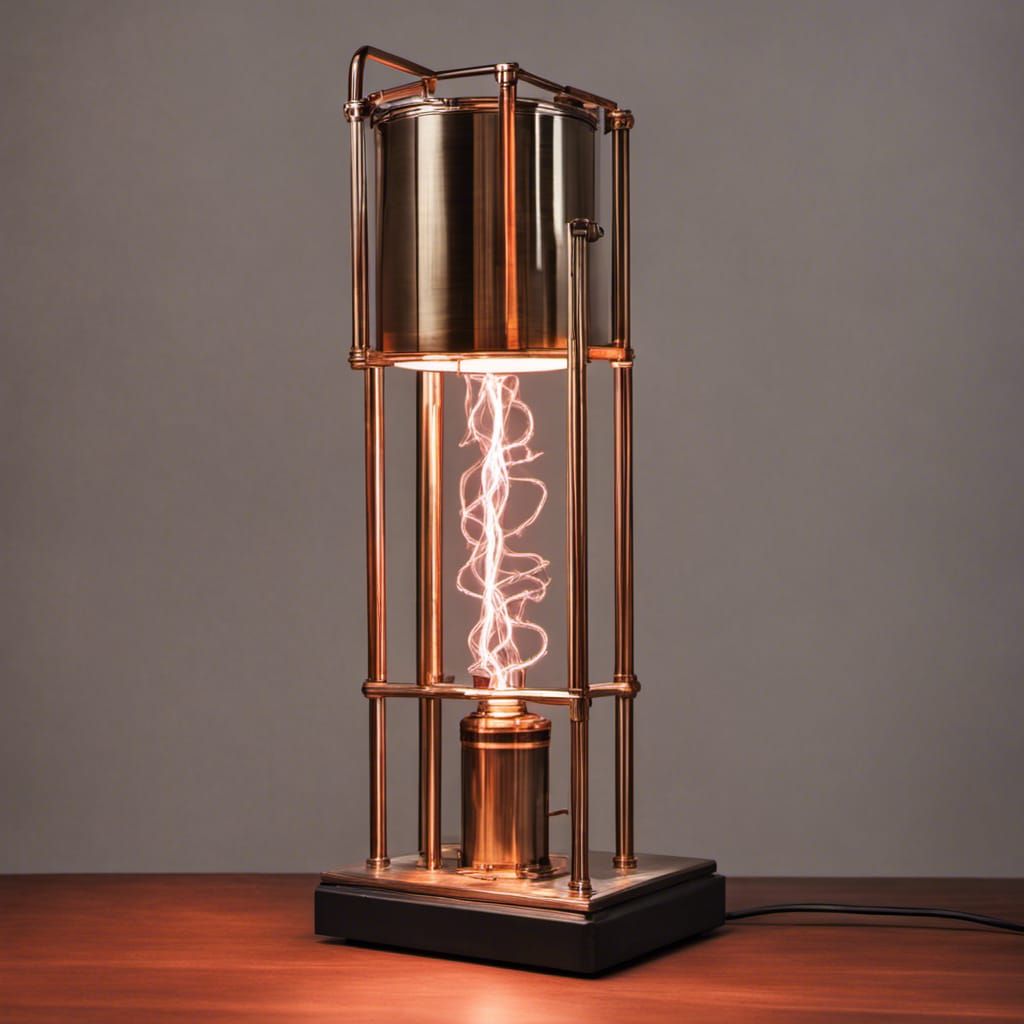 Tesla Coil Table Lamp: Industrial Design