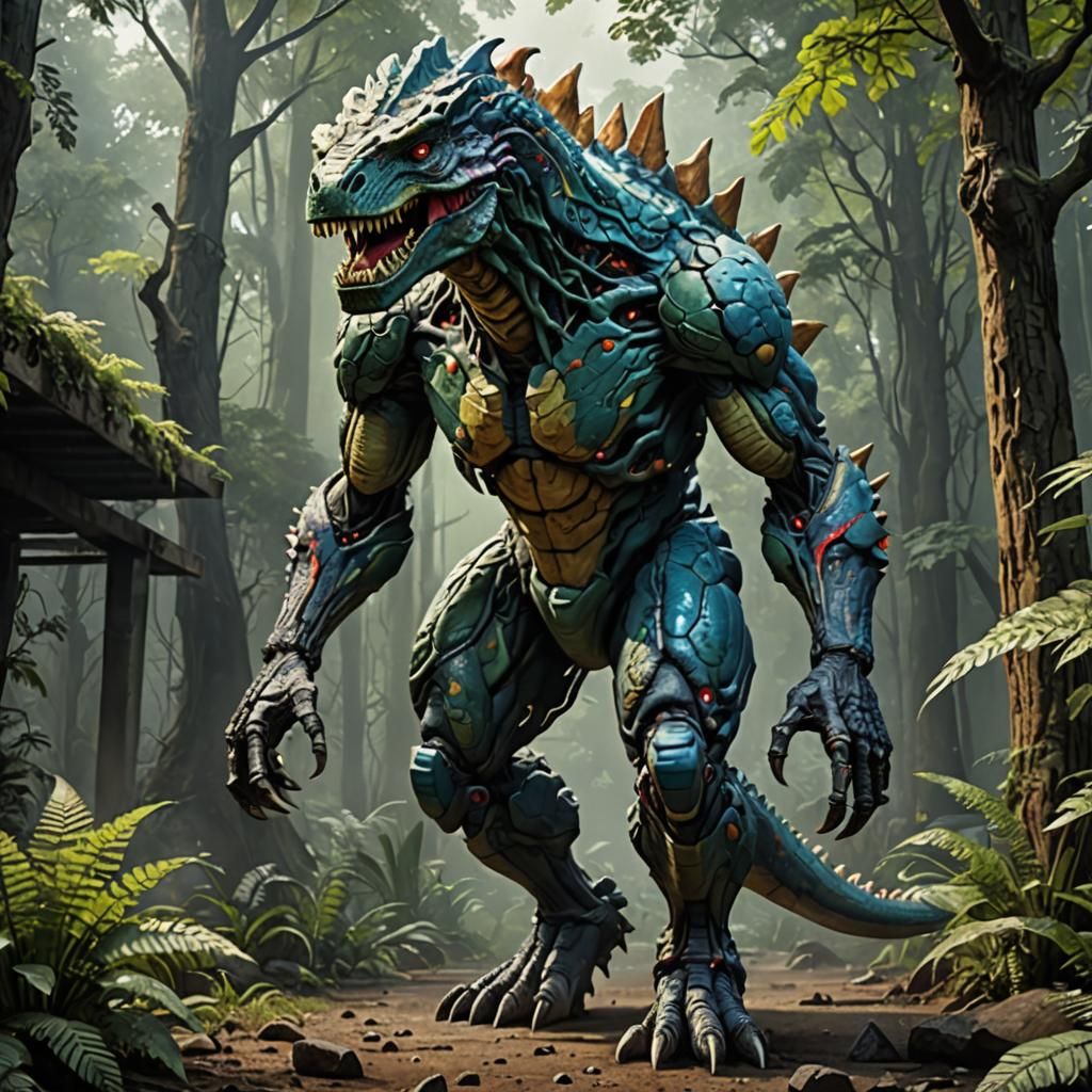 Dinosaur DNA Creates Humanoid Kaiju