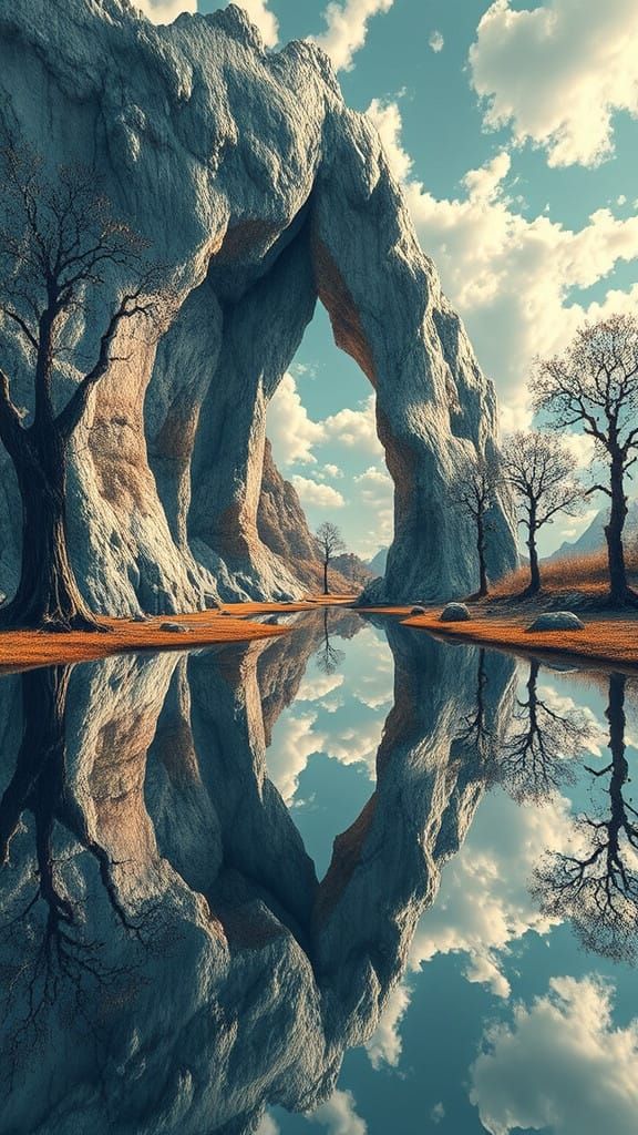 Escher-Inspired Portal to Parallel Dimensions