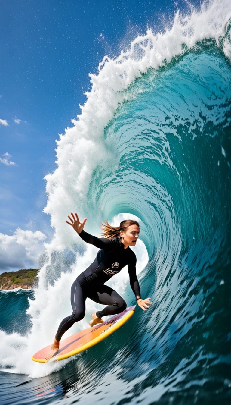 Woman Fainting While Surfing Due to Vertigo