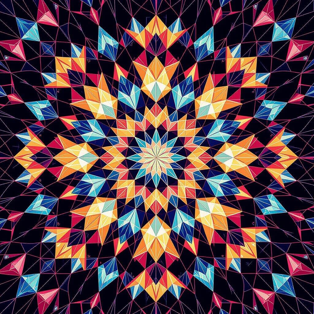 Cosmic Crystals in Multicolored Kaleidoscope Pattern