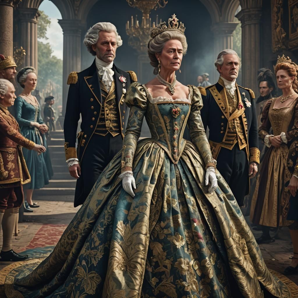 Queen Charlotte's Sadness: A Detailed Matte Painting