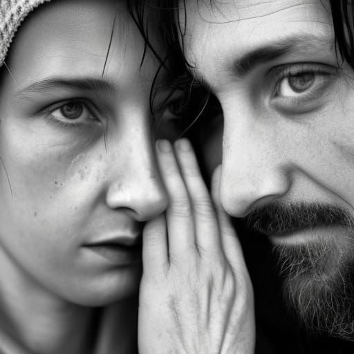 Intimate Portrait of Friendship with Ambient Lighting