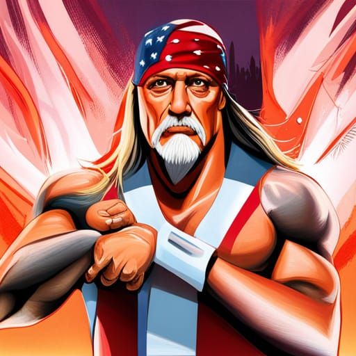 Hulk Hogan AI Generated Portrait