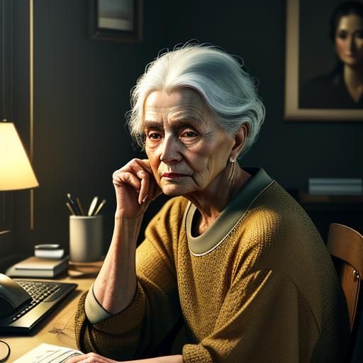 Hyperrealistic AI Portrait in the Style of Ash Thorp