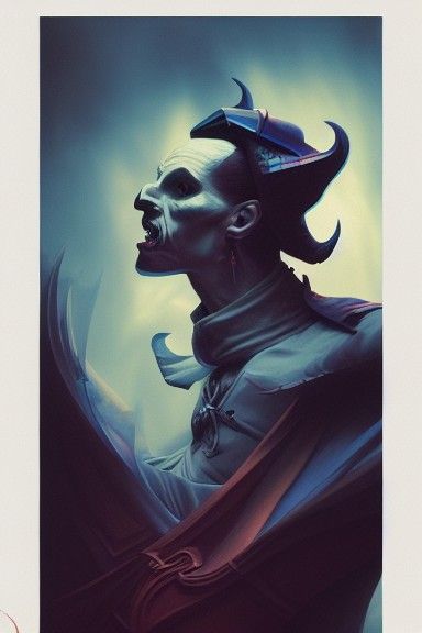 Holographic Dracula as Digital Street Art