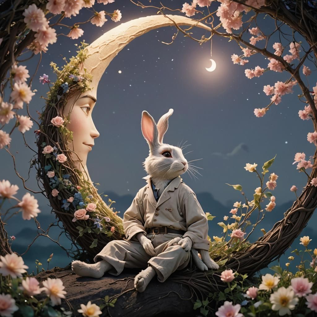 CRESCENT MOON BUNNY 1