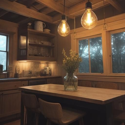 Edison Bulb in Macro Photography Style