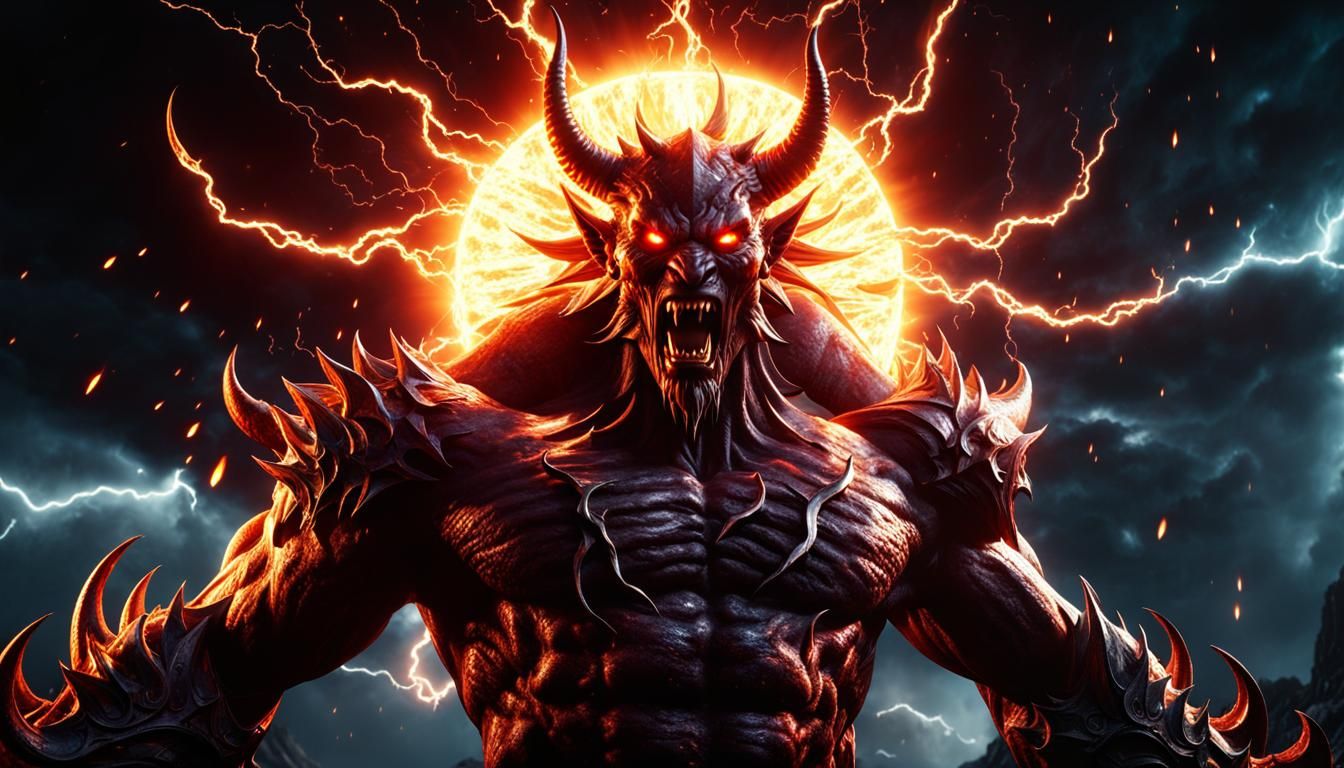 Burning Helish God Unleashes Apocalypse