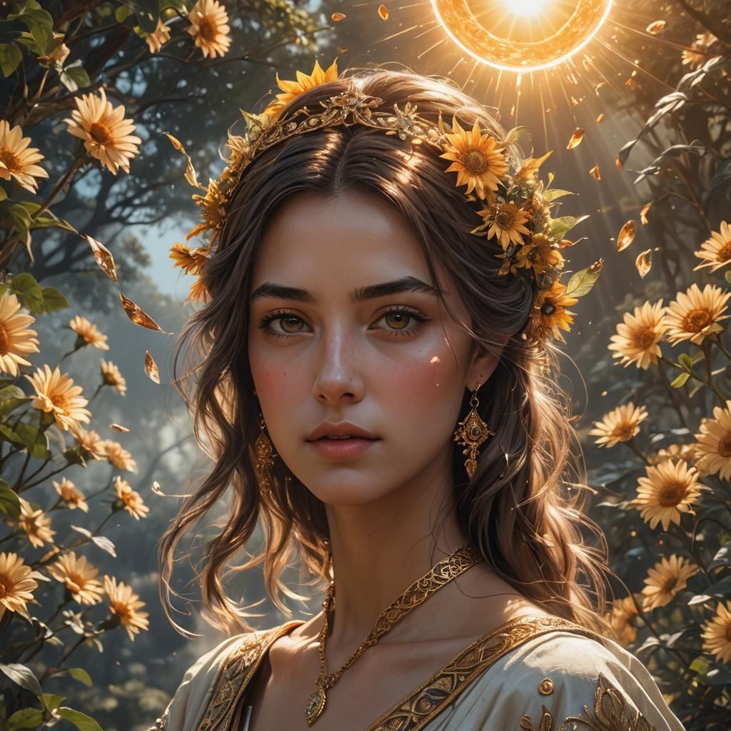 Futuristic Heroine in Dystopian Metropolis