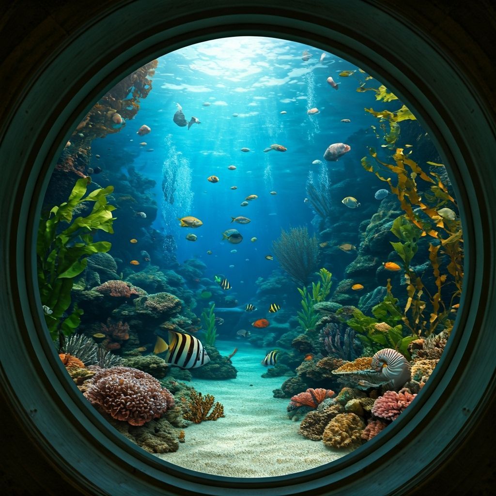 Underwater World Through a Scuttle