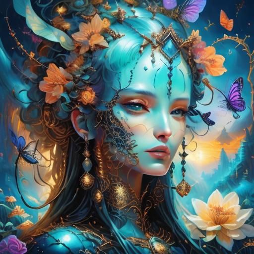 Heavenly Bliss in Kinkade Style