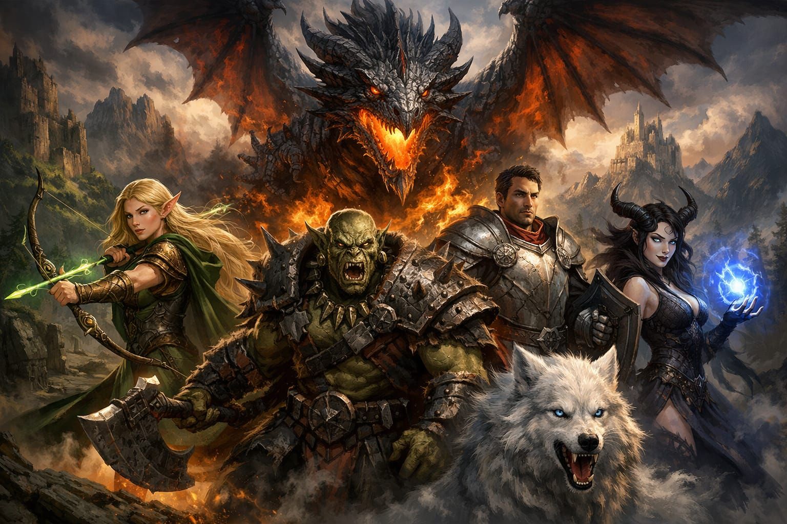 Epic Fantasy Creatures Key Art