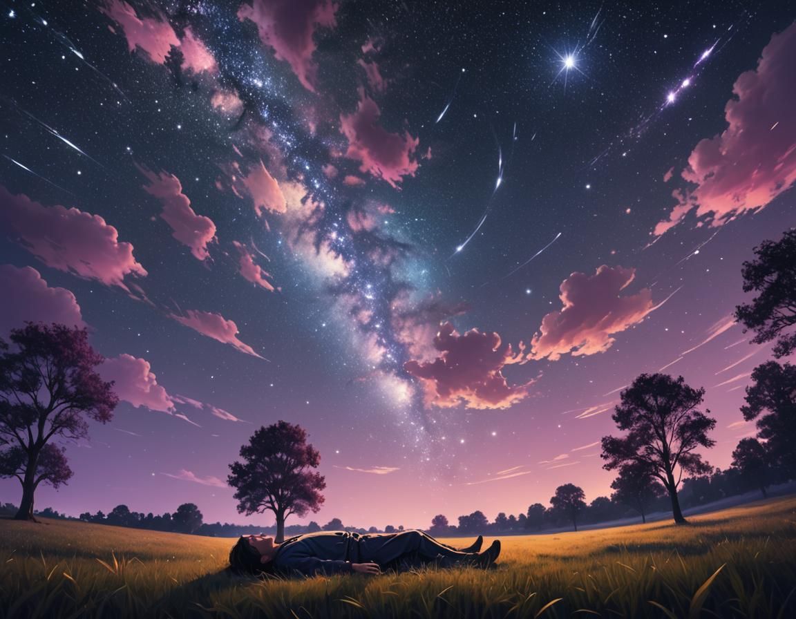 Dreamy Starry Night Sky Concept Art