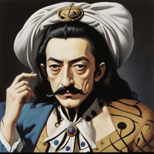Surrealist Hamlet Soliloquy in Salvador Dalí Style