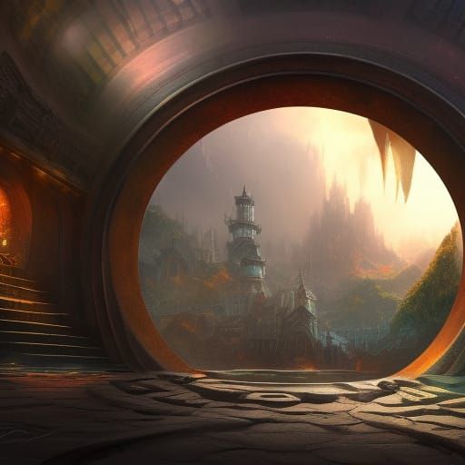 Square Peg in Round Hole: Detailed Matte Painting