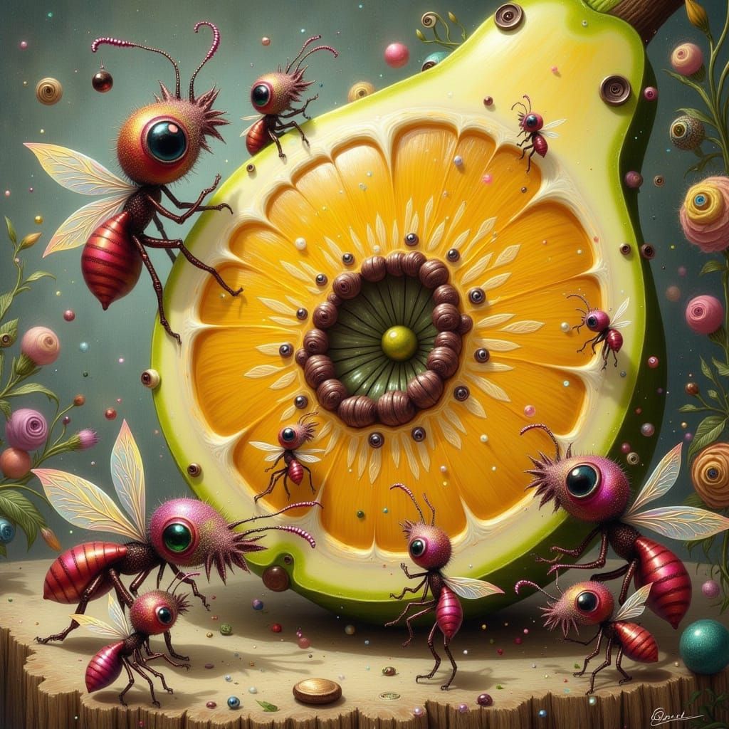 Glimmering Fruit of Wonder in Vibrant Realism