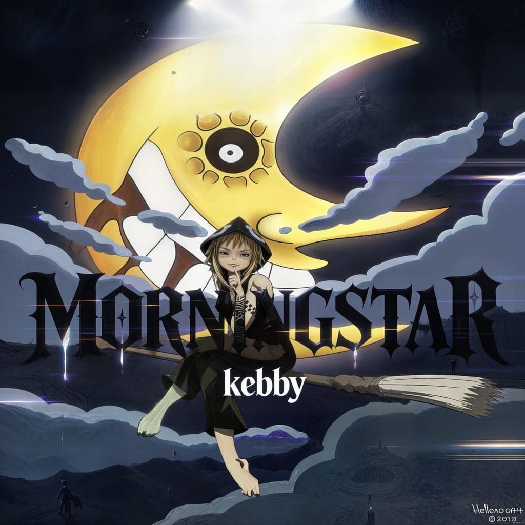 Surreal Cosmic Witch Under Glowing Moon in Dark Fantasy Styl...