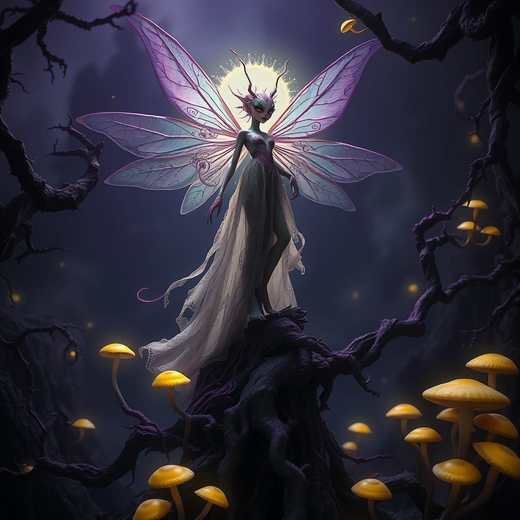 Enigmatic Fairy Reigns in Mystical Realm