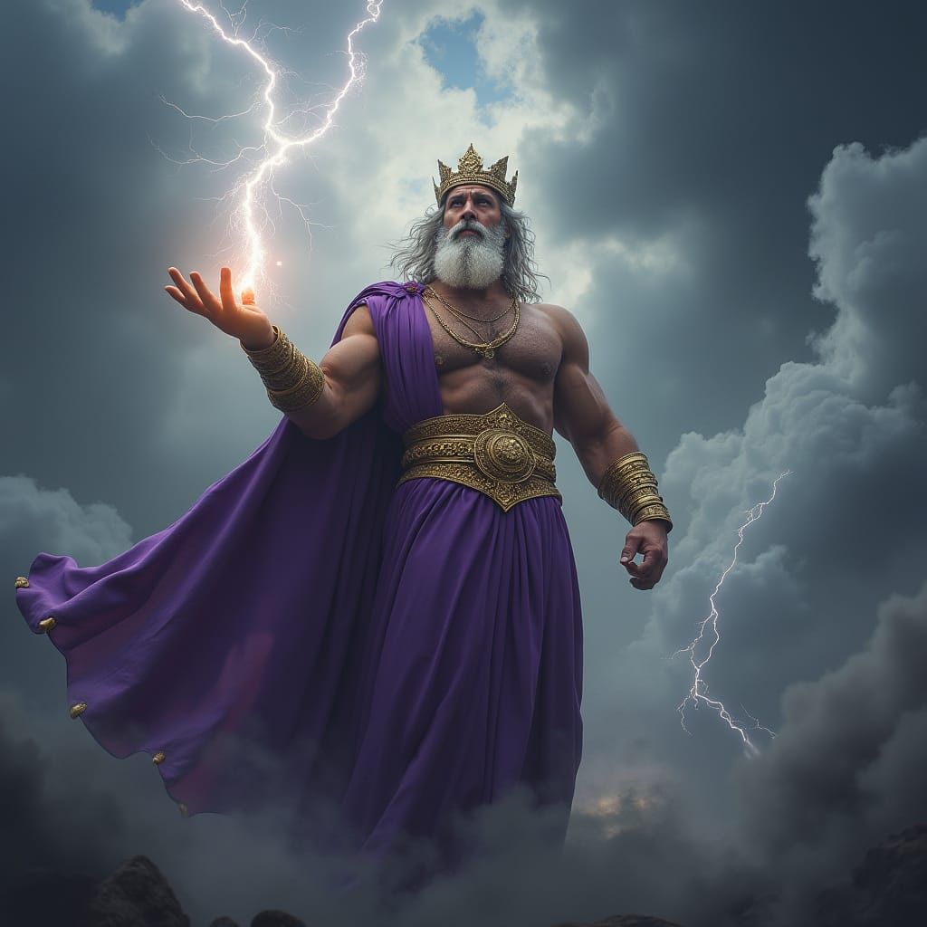 Regal Zeus in Epic Greek Style