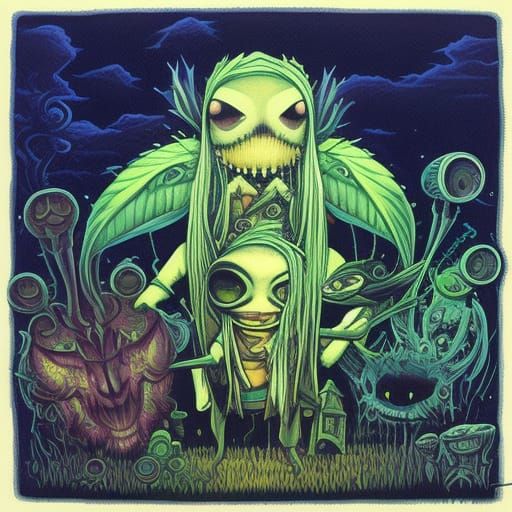 Textured Portrait of Holy Man by Soto