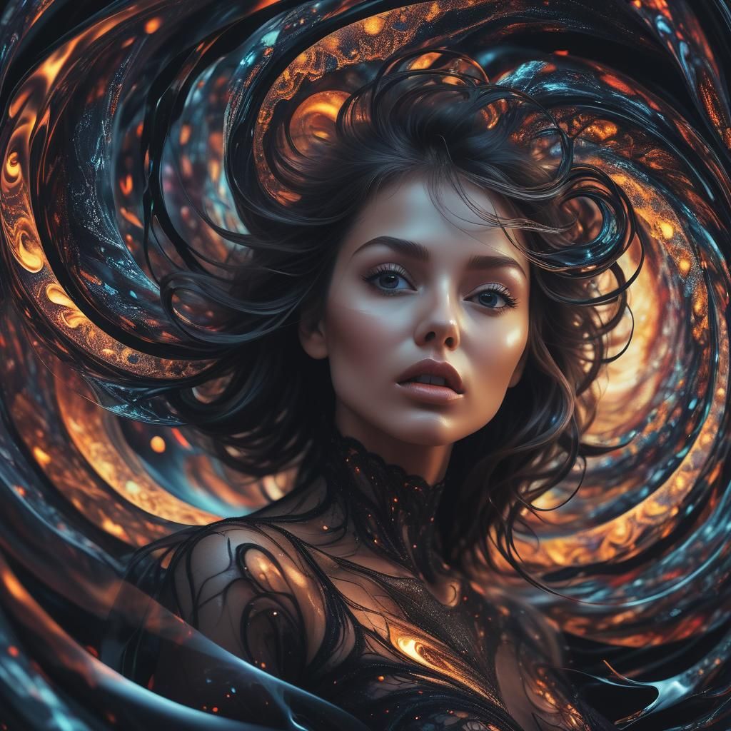 Fever Nightmare: Holographic Cosmic Illustration