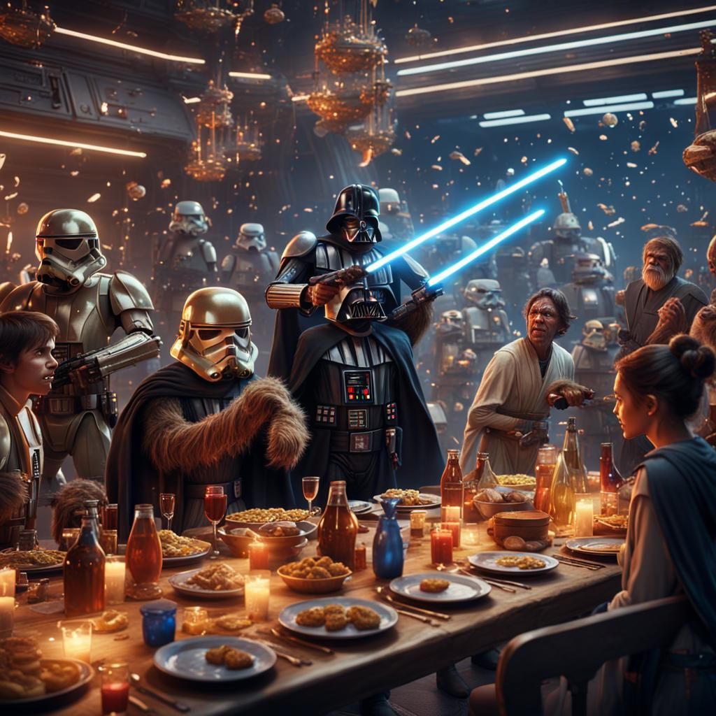 Star Wars Celebration Party: Detailed Fantasy Art