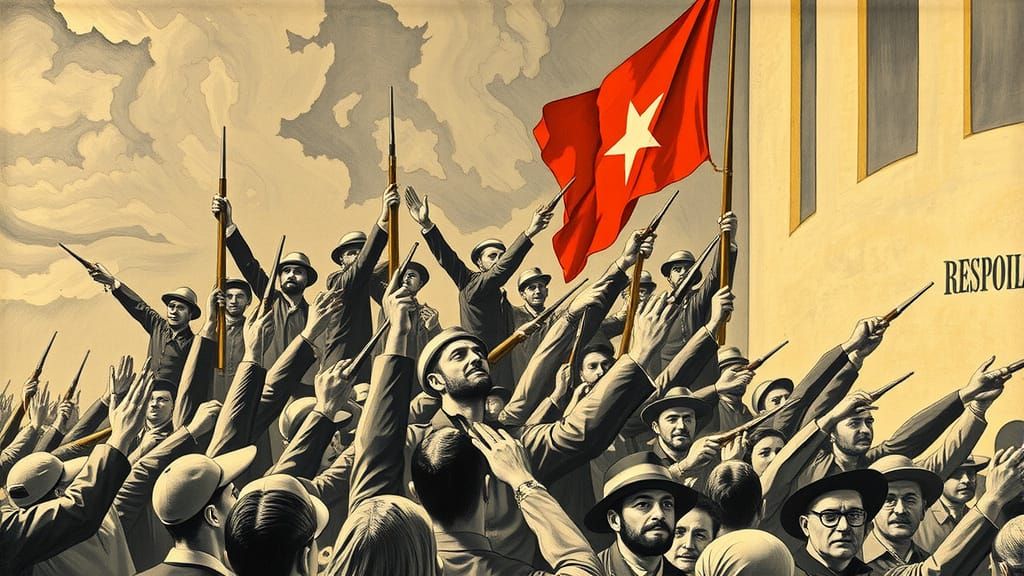 Fresco of Revolutionary Struggle in Mexico