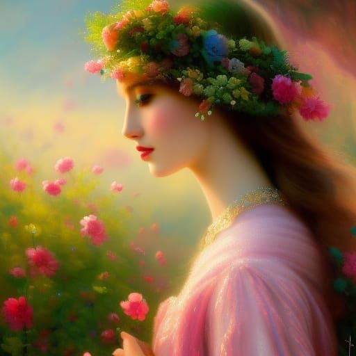 Eleanor of Aquitaine in Surrealist Fairytale Style