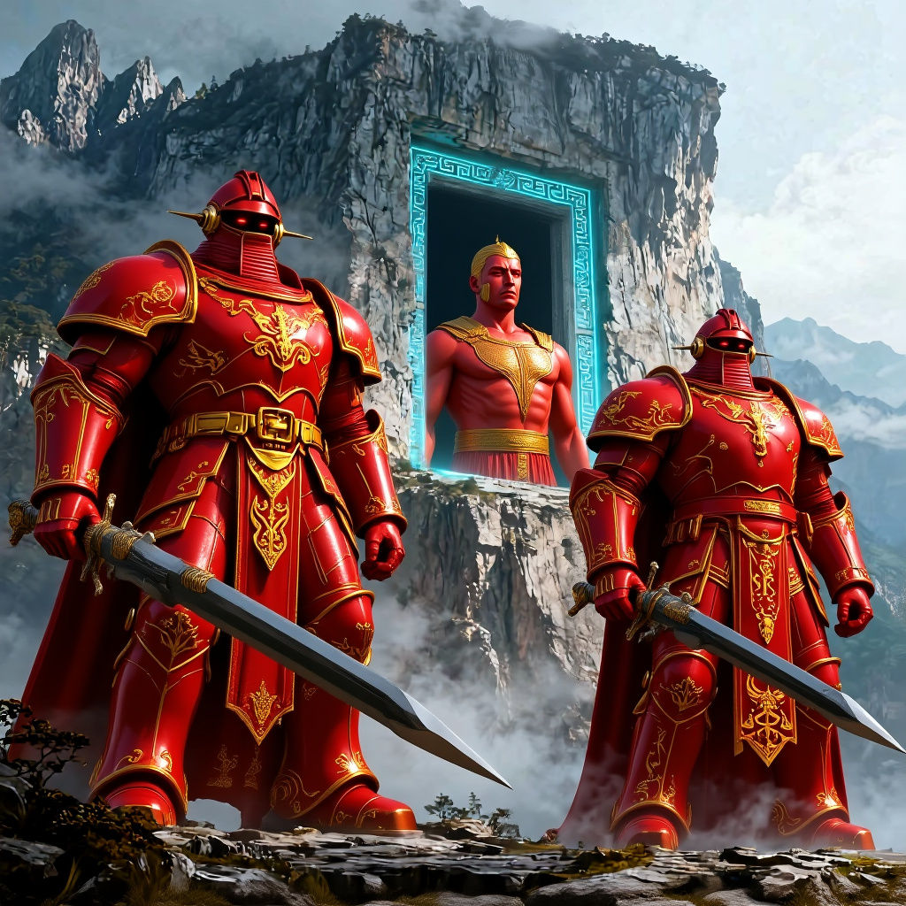 Imperial Sentinels Guarding Hidden Imperial Doorway