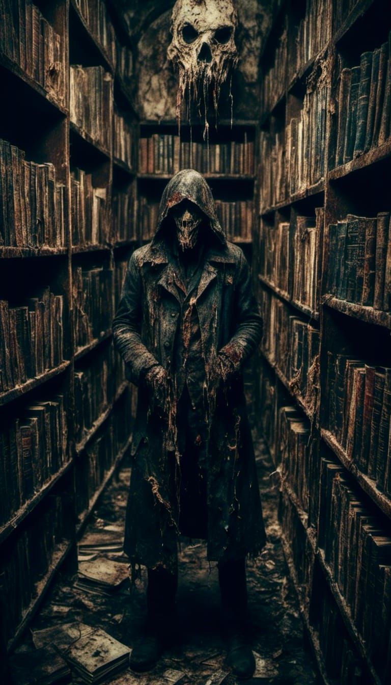 Evil Serial Killer Seeks Book in Library