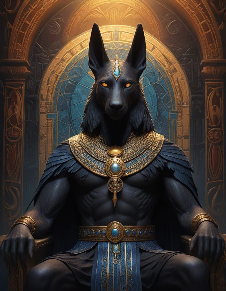 Ancient Egyptian God Anubis Reigns Over the Underworld