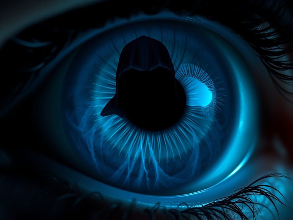 Post-Apocalyptic Eye Reflects a Haunting Plague Doctor