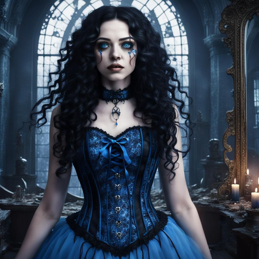 Gothic Alice in Shattered Looking Glass: Fantasy Art