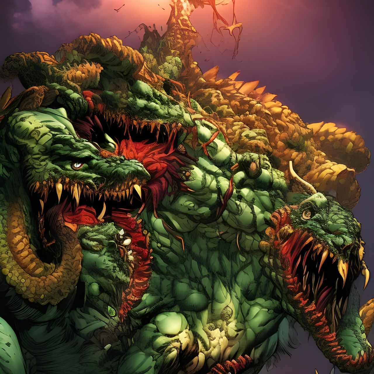 Gorgon zilla Grudge by Marc-Antoine Mathieu horror art by Fiona Staples