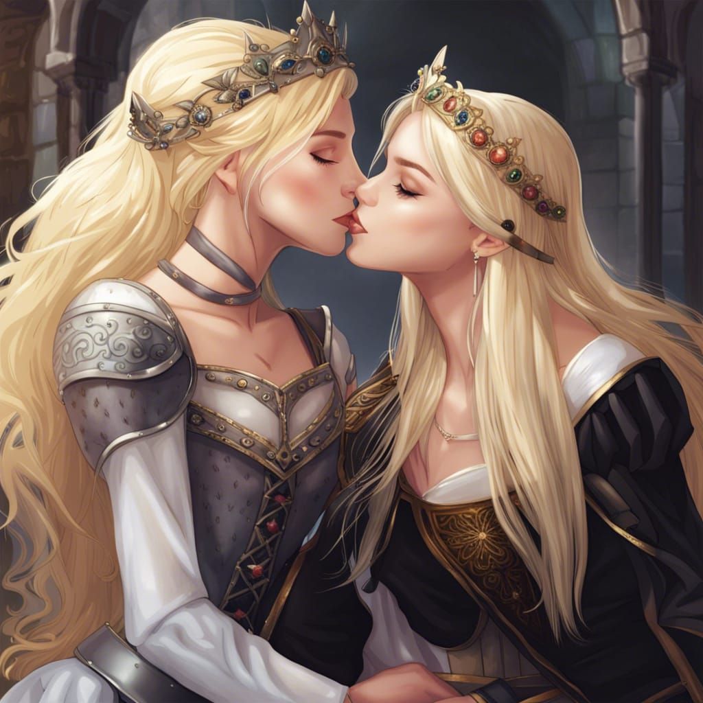 Medieval Fantasy: Two Princesses in Love