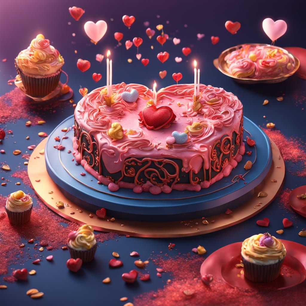 Fantastical China Dessert Landscape in Deep, Rich Colors