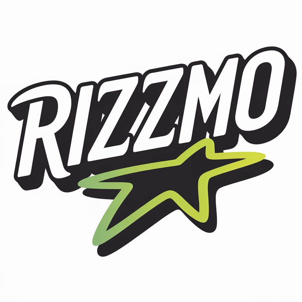 Graffiti Style Logo with Fluorescent Star