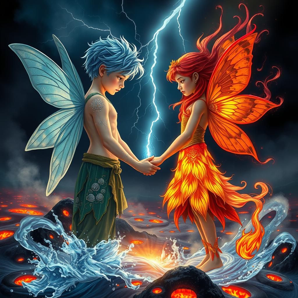 Fire and Water Fairies: Elemental Connection