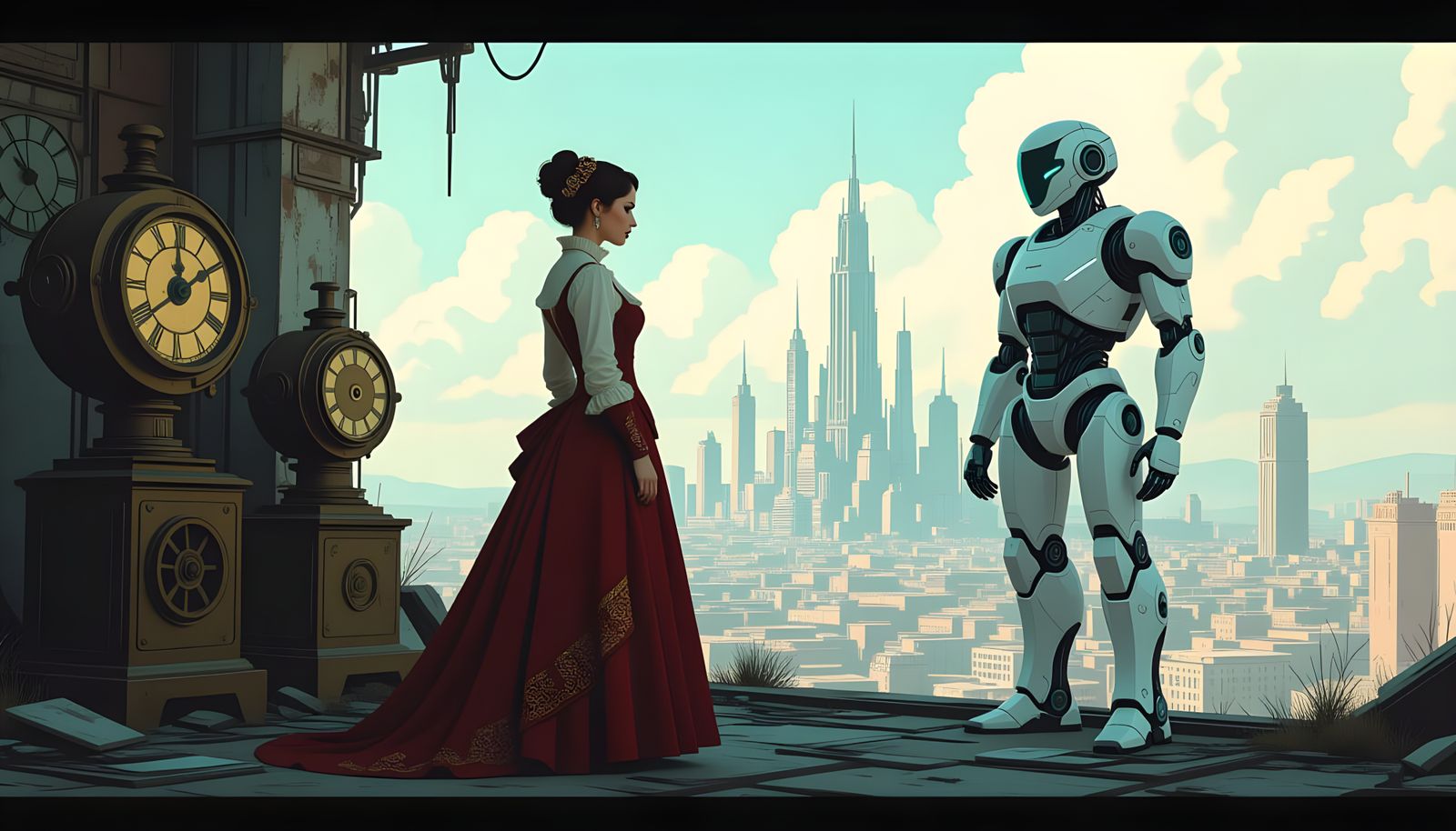 Past and Future Juxtaposed in Striking Visual