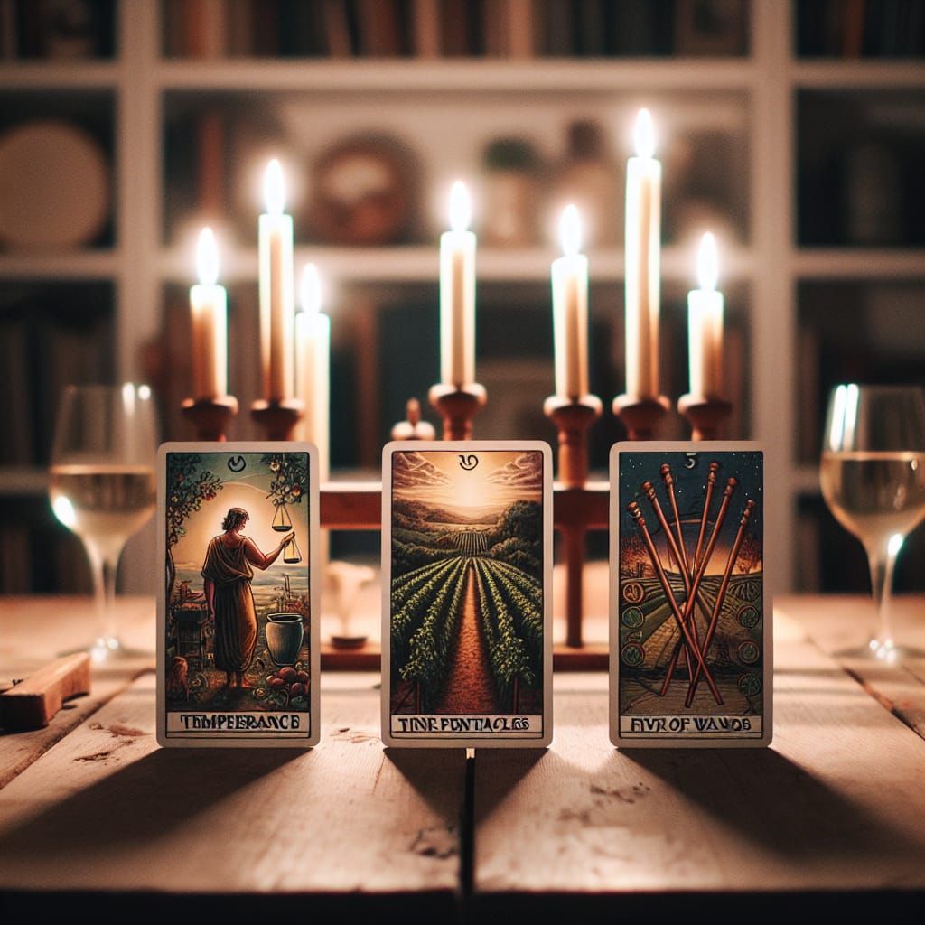 Tarot Cards Depicting Reconciliation and Balance