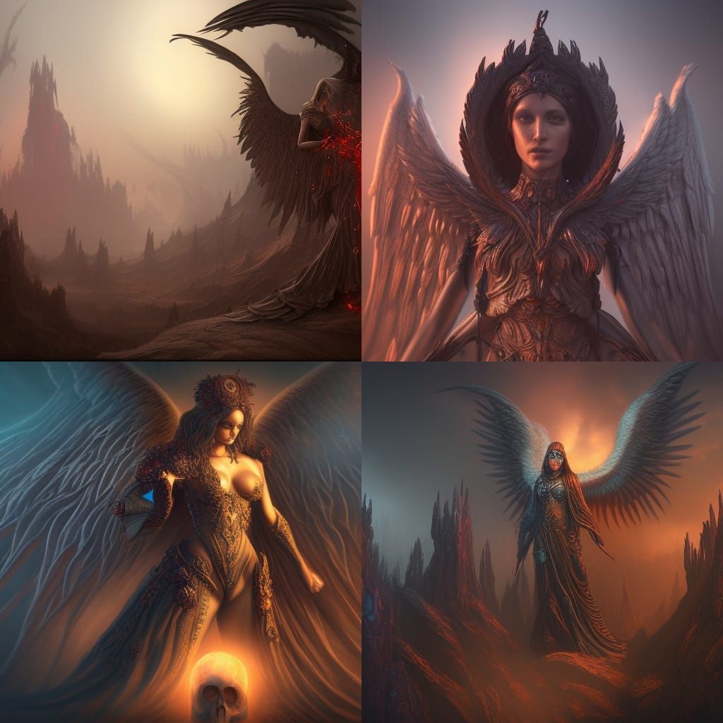 The Angel of Death: Detailed Matte Painting