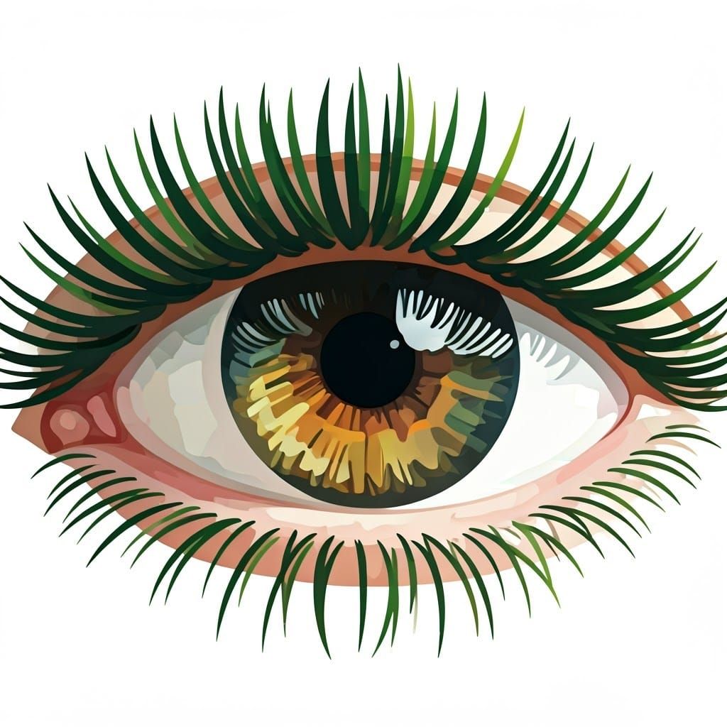 Vibrant Green Eye of Color Swatches