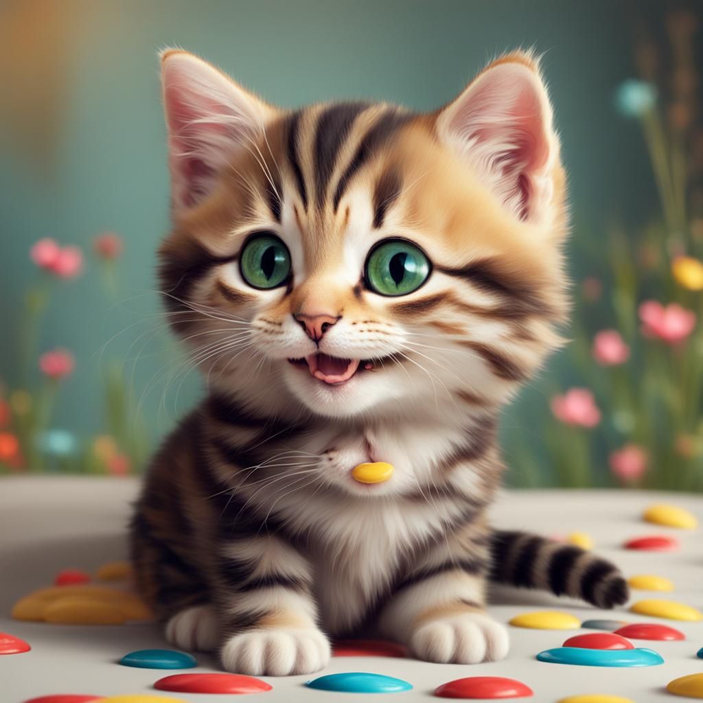 Kitten Mona Lisa: A Whimsical AI Portrait