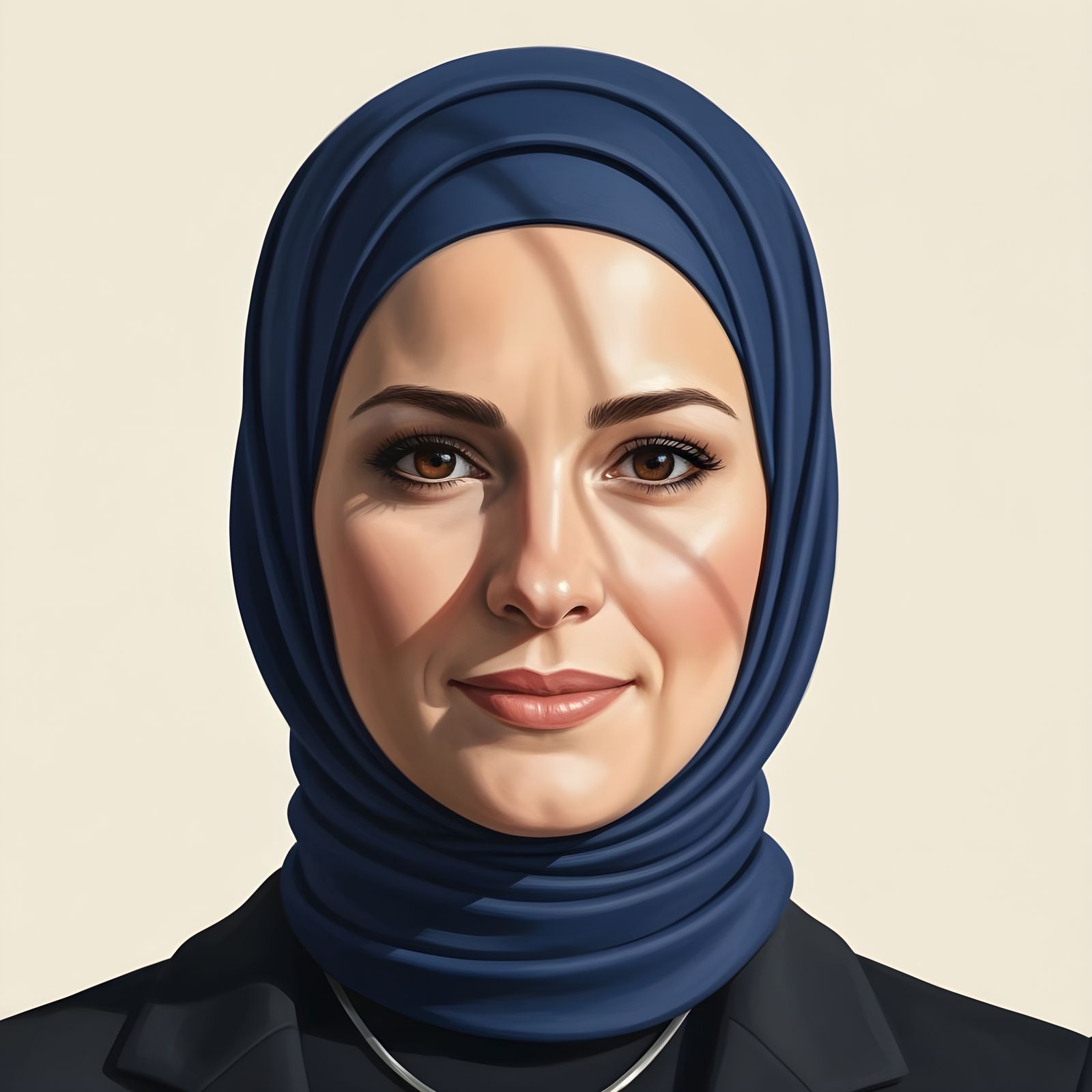 Confident Hijabi Business Woman Portrait