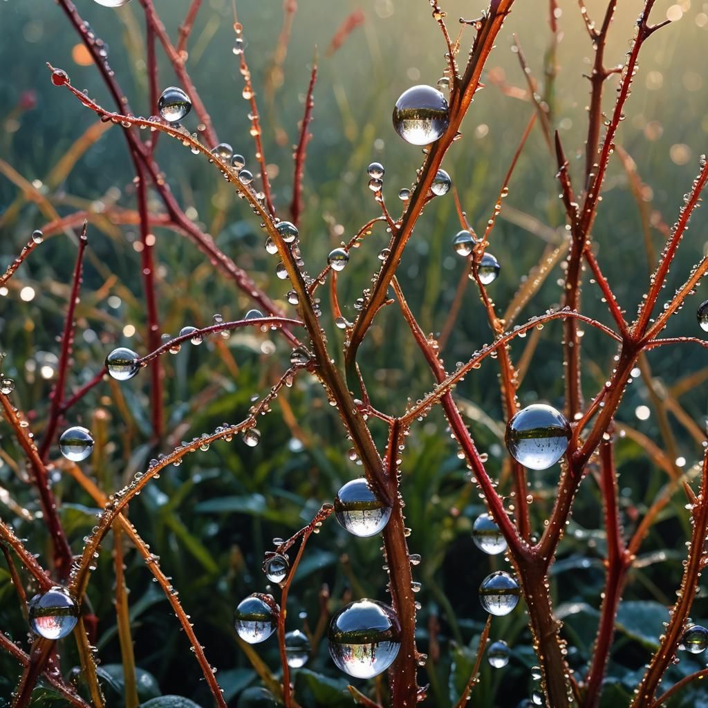 Dew Drops in Dreamlike, Surreal Photography