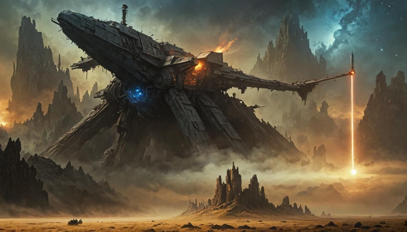 Edge of the Galaxy: A Digital Hyperrealistic Painting