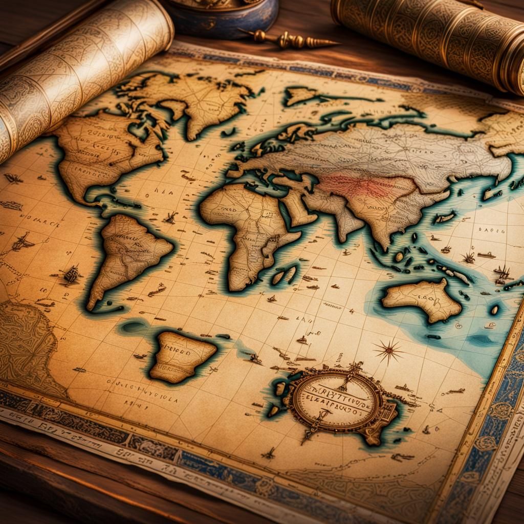 An old map of Ibn Battuta