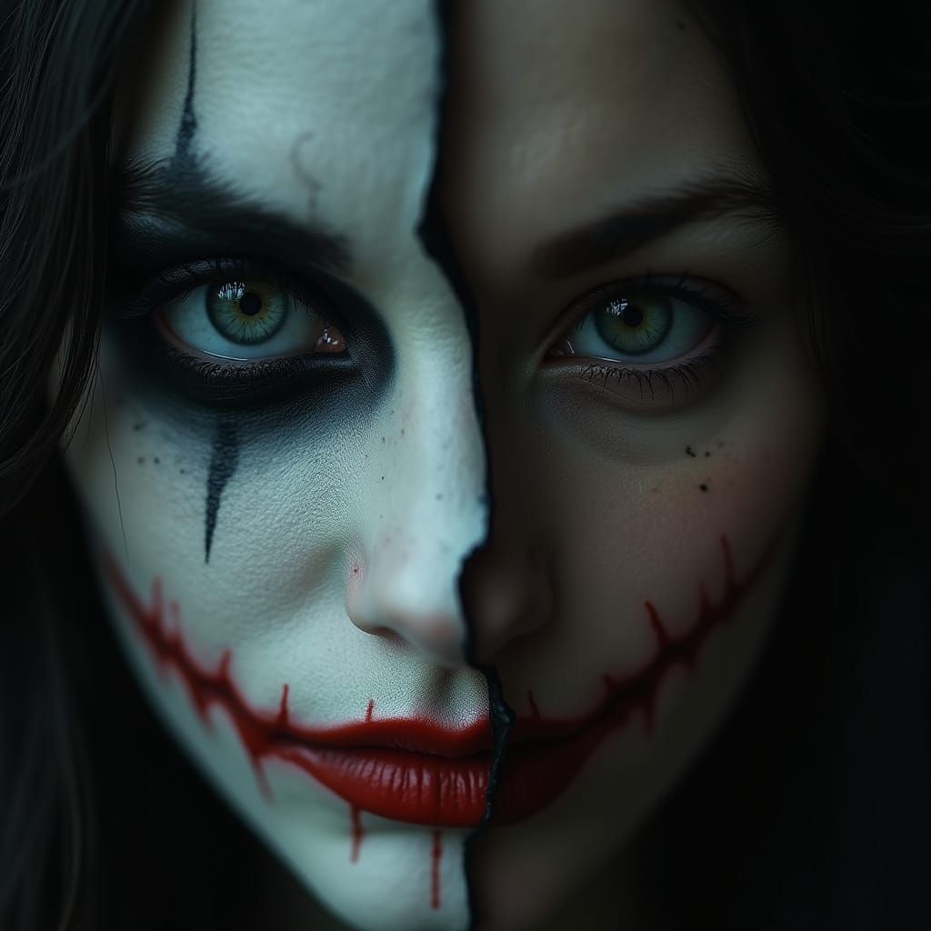 Ecstatic Melancholy: A Hyperrealistic Portrait